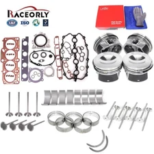RACEORLY Engine Rebuild Piston Valve Kit For VW GTI MK5 Audi A4 C6 2.0 BPY BWA