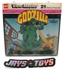 Vintage 1978 View-Master Cartoon Favorites Godzilla Reels A B