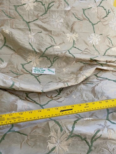 Designer Quality 100% Silk Shantung High End Embroidered Fabrics!!! - Picture 2 of 4