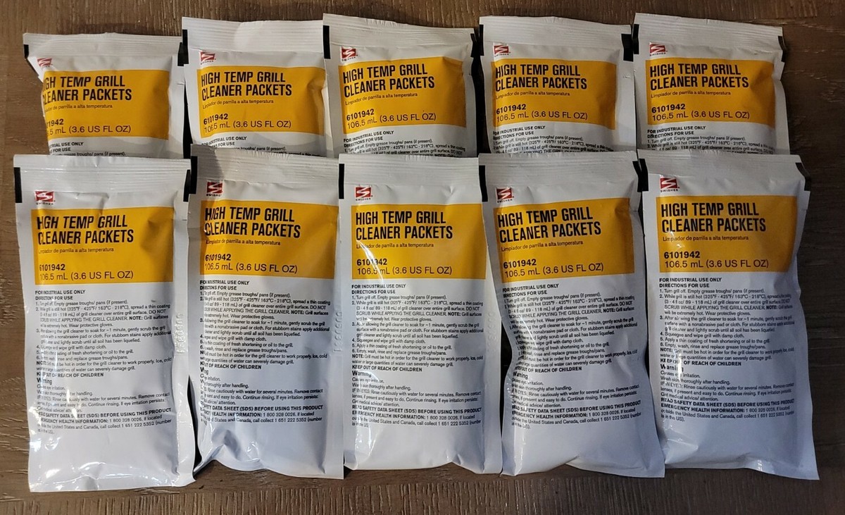 10-Pack) Swisher High Temp Grill Cleaner Packets 6101942 3.6 fl oz | eBay
