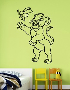 Simba Sticker Lion King Vinyl Decal Disney Wall Art Nursery