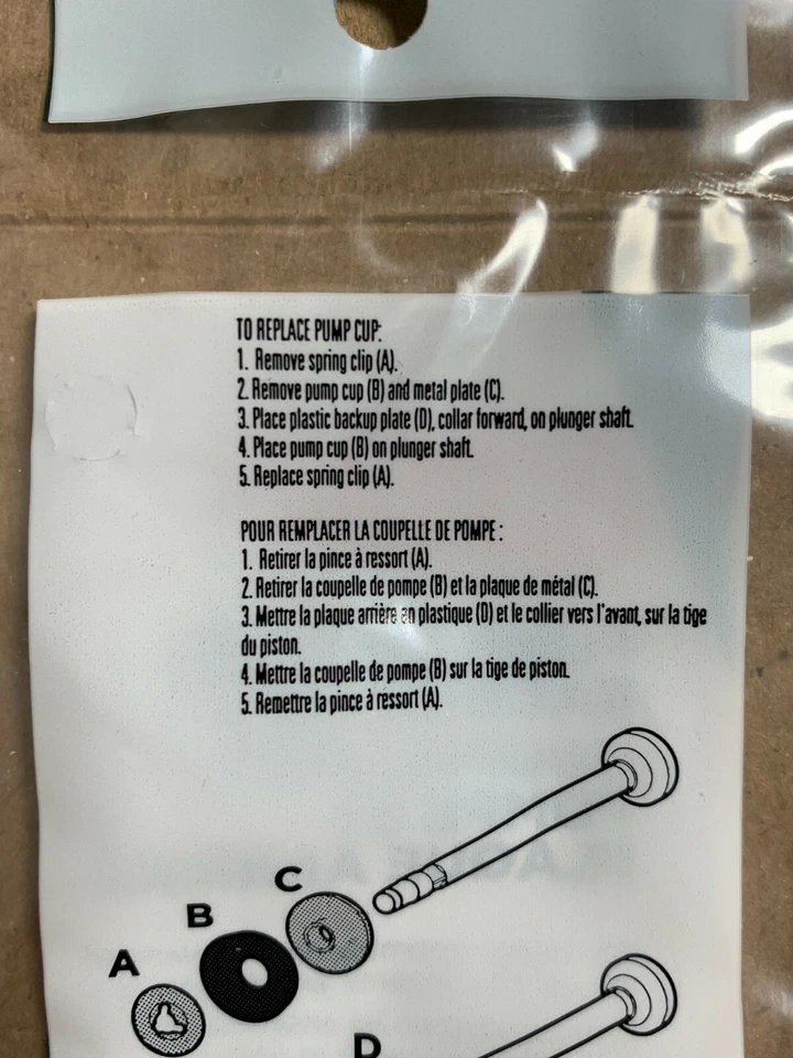 Taza bomba Coleman y placa de respaldo; 3000005094 Foto 4 de 4