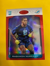 65236  2017 Certified Mirror Red #186 Raekwon McMillan DOLPHINS RC #05/99