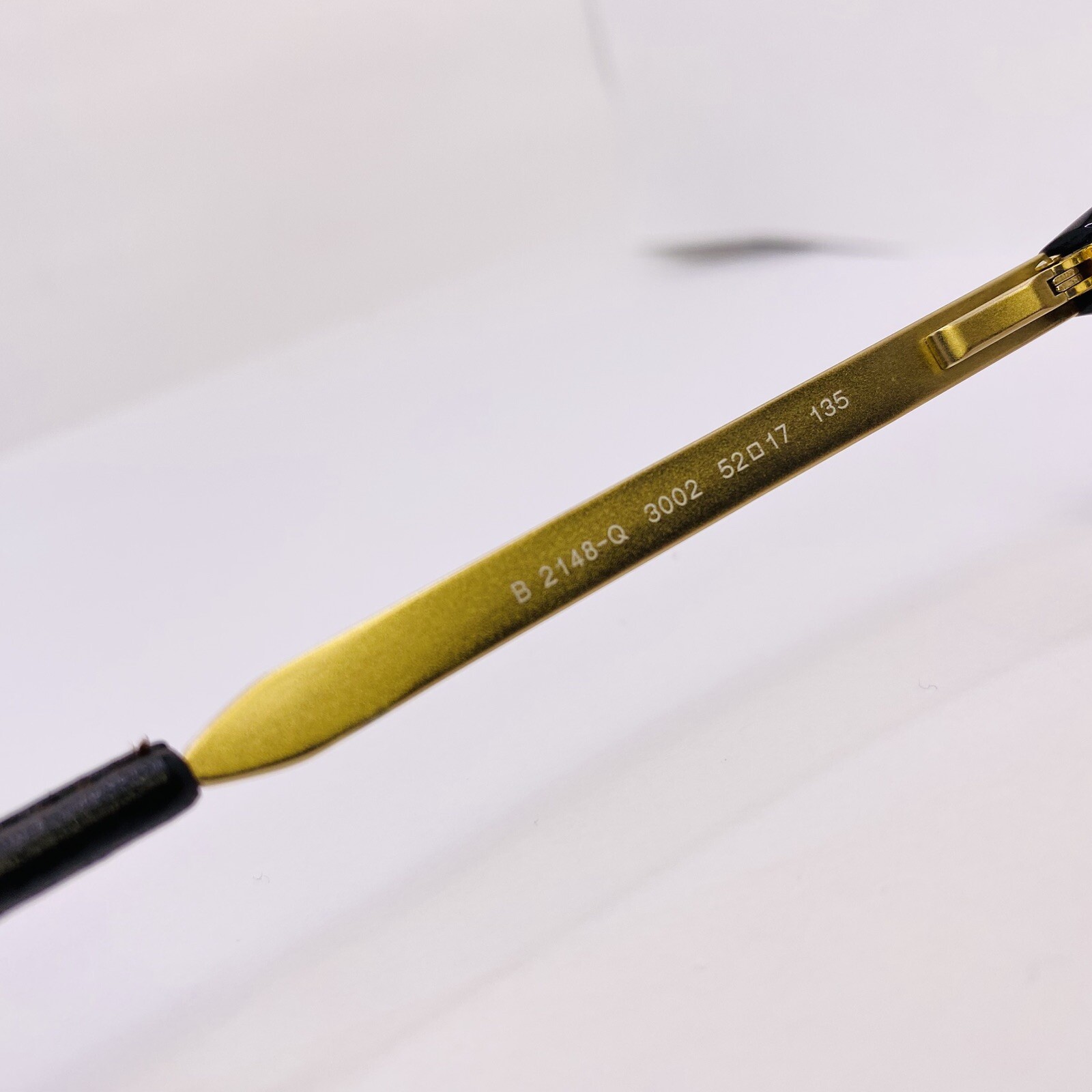 Burberry Eyeglasses Authentic B 2148-Q 3002 52[] 17 135 MM Leather Gold Tortoise thumbnail 4