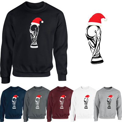 Merry Christmas Herren Sweatshirt Xmas Nikolausmütze Geschenk Festlich Weihnachtspullover