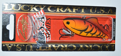 lucky craft lv-100 sinking 2 1/2'' 7/16oz mad craw red lipless crankbait