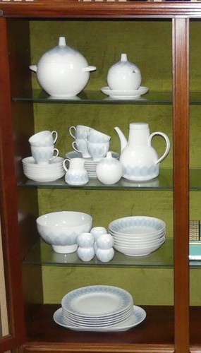 Rosenthal Studio Line Service ESSgeschirr LOTUS blau Porzellan 6 Pers. 22tlg - Bild 12 von 12