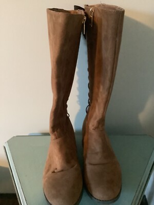 Kenneth Cole Caramel Kennedy Julie Suede Boots Size