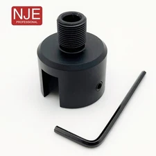 Ruger .22 Mark 1,2,3 (Bull) 1/2"x28 TPI Muzzle Brake Adapter Black Aluminum