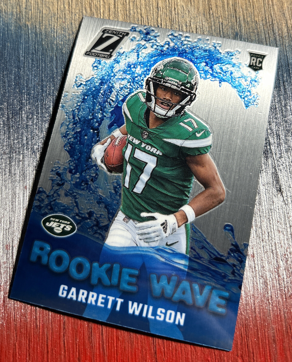 2022 Zenith Football #RW-GW Garrett Wilson Rookie Wave - New York Jets