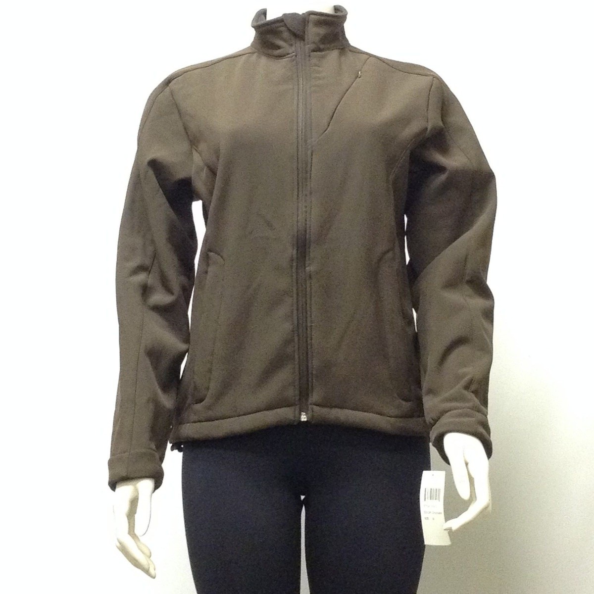 NWT Women's Jacket Fleece Lined Full Zipper Brown Medium M Only | eBay