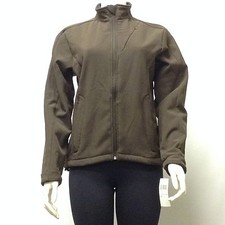 Nwt Women's Jacket Fleece Lined Full Zipper Brown Medium M Only