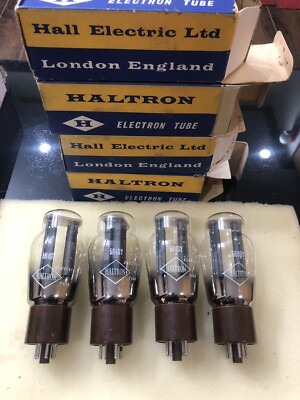 Brimar Haltron 5R4GY CV-717 Brown base Triple mica DD Getter NOS NIB Matched