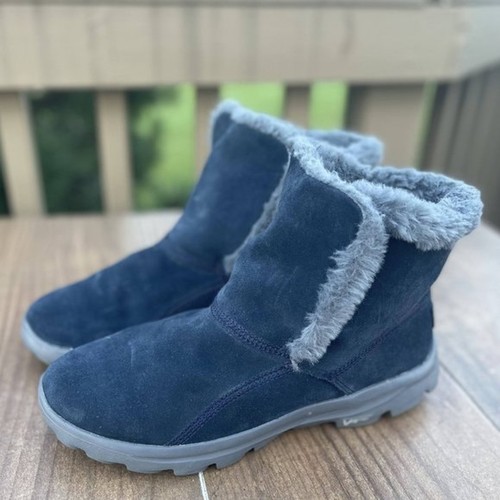 Skechers Suede Faux Fur gogamat Ankle 