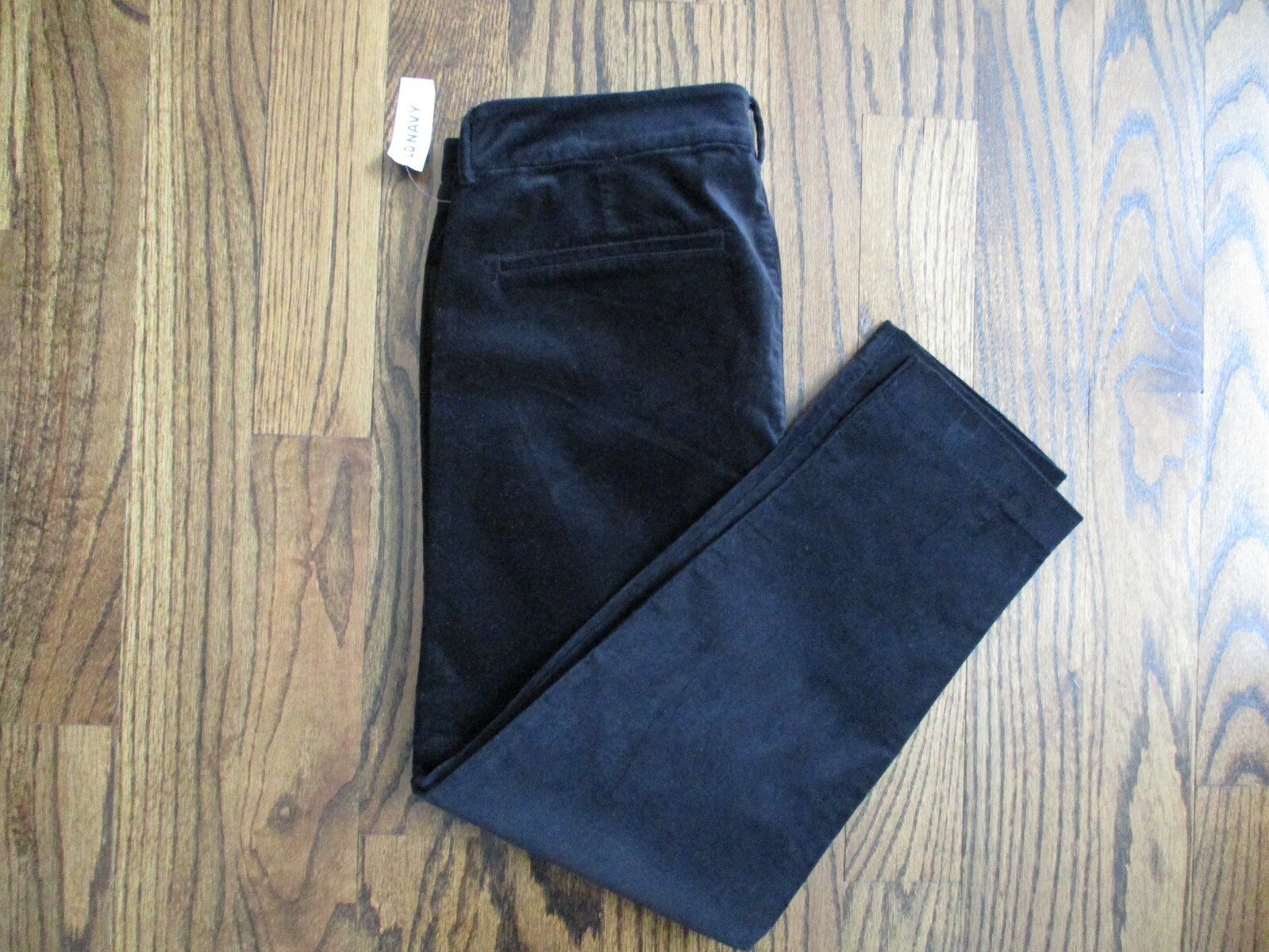 NWT OLD NAVY LADIES BLACK VELVET DRESS PANTS Size 12 Regular
