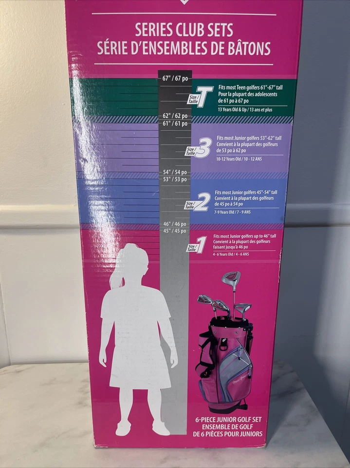 New Youth MacGregor Tourney MT Jr. Size 1 Club Golf Set & Bag Left Handed - Image 4 of 4