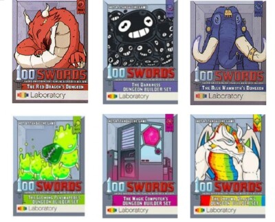 100 Swords: Dungeon Builder Sets Core + Erweiterungen für 100 Swords LLC Kartenspiel