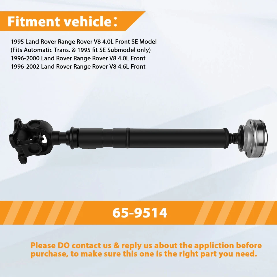 For Dodge Dakota 2001-2007 V6 3.7L Prop Driveshaft Front ✅ 4WD Only 52105981AC - Image 2 of 4