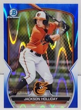 Jackson Holliday 2023 Bowman Chrome Blue Ray Wave Refractor /150 