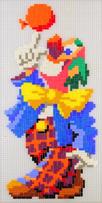 Mini Stecksystem Clown mit Ballon ca. 1.600 Teile mit XXL-Steckvorlage Nr. 41112