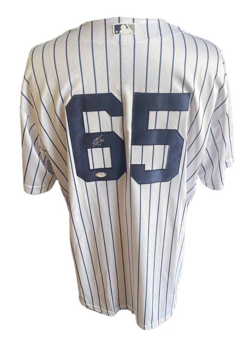 Nestor Cortes Jr. Signed NY Yankees Pinstripe Nike MLB Replica Jersey Auto  PSA