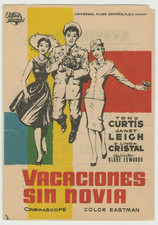 The Perfect Furlough 1958 Spanish Movie Poster Herald - Tony Curtis, Janet Leigh