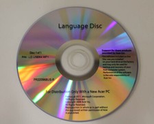 LD.USE64.W71 Acer Windows 7 English Language Disc 64-Bit For AS7540