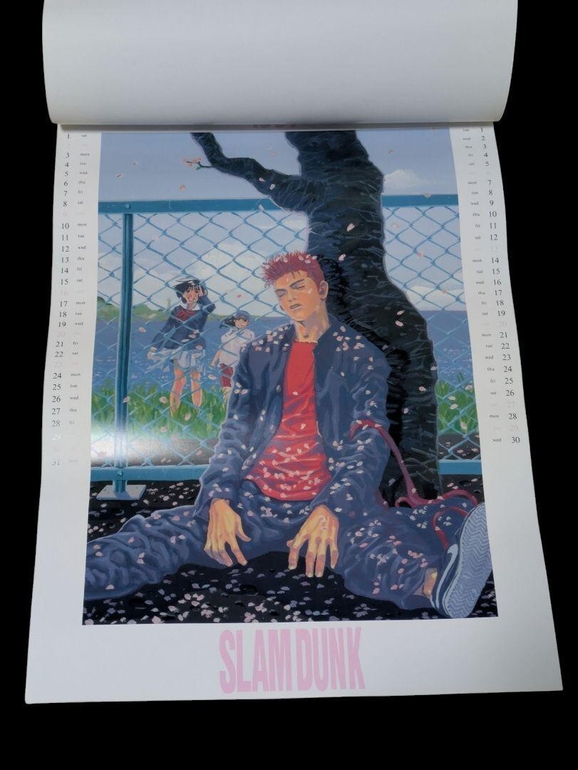 Slam Dunk 1997 Wall Calendar Takehiko Inoue Vintage Character