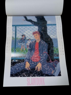 希少品SLAM DUNK 1997 CALENDAR Slam Dunk 1997 Wall Calendar Takehiko Inoue Vintage Character