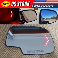 Mirror Glass Heated Turn Signal Passenger Side Rh For 03-2007 Chevy Gmc Cadillac