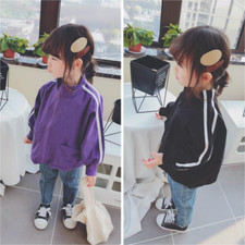 Kid's Spring and Autumn Outerwear Sports Boys and Girls Loose Cardigan Top