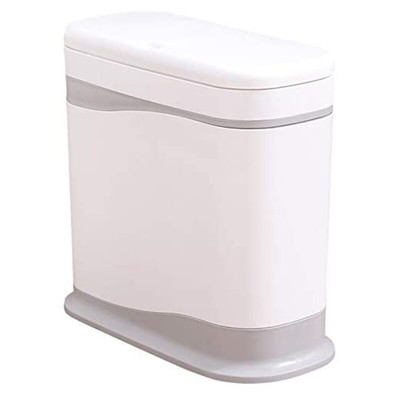 Dual 12 Liter Badezimmer MüLleimer mit Deckel, Schlanke Badezimmer