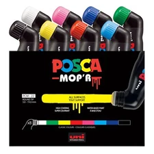 Jumbo Markers Set Mop'r Paint Markers With Xxl 319mm Round Tip For Any Surface A