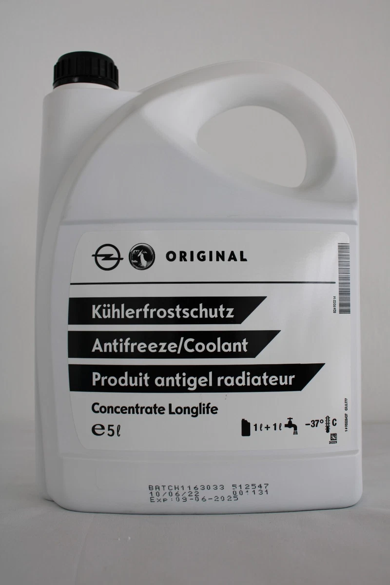 ORIGINAL Opel Frostschutz Kühlerfrostschutz Konzentrat 5 Liter 