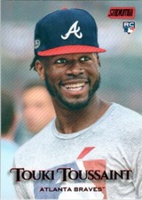 2019 Stadium Club Red Foil #3 Touki Toussaint RC Atlanta Braves