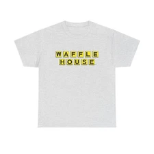 Waffle House Graphic T Shirt Breakfast Cafe Pancakes Retro Unisex Cotton Tee