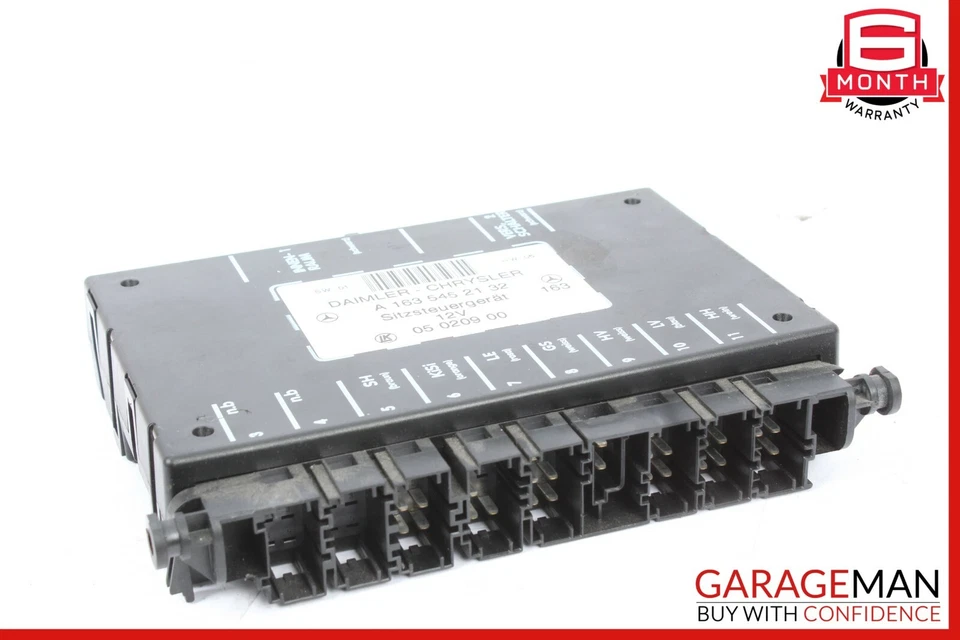 98-05 Módulo de control asiento delantero izquierdo/derecho mercedes w163 ml350 ml500 ml55 amg Foto 2 de 4