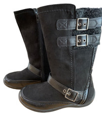 Baretraps Girls Black Boots Size 3 Y Side Zipper
