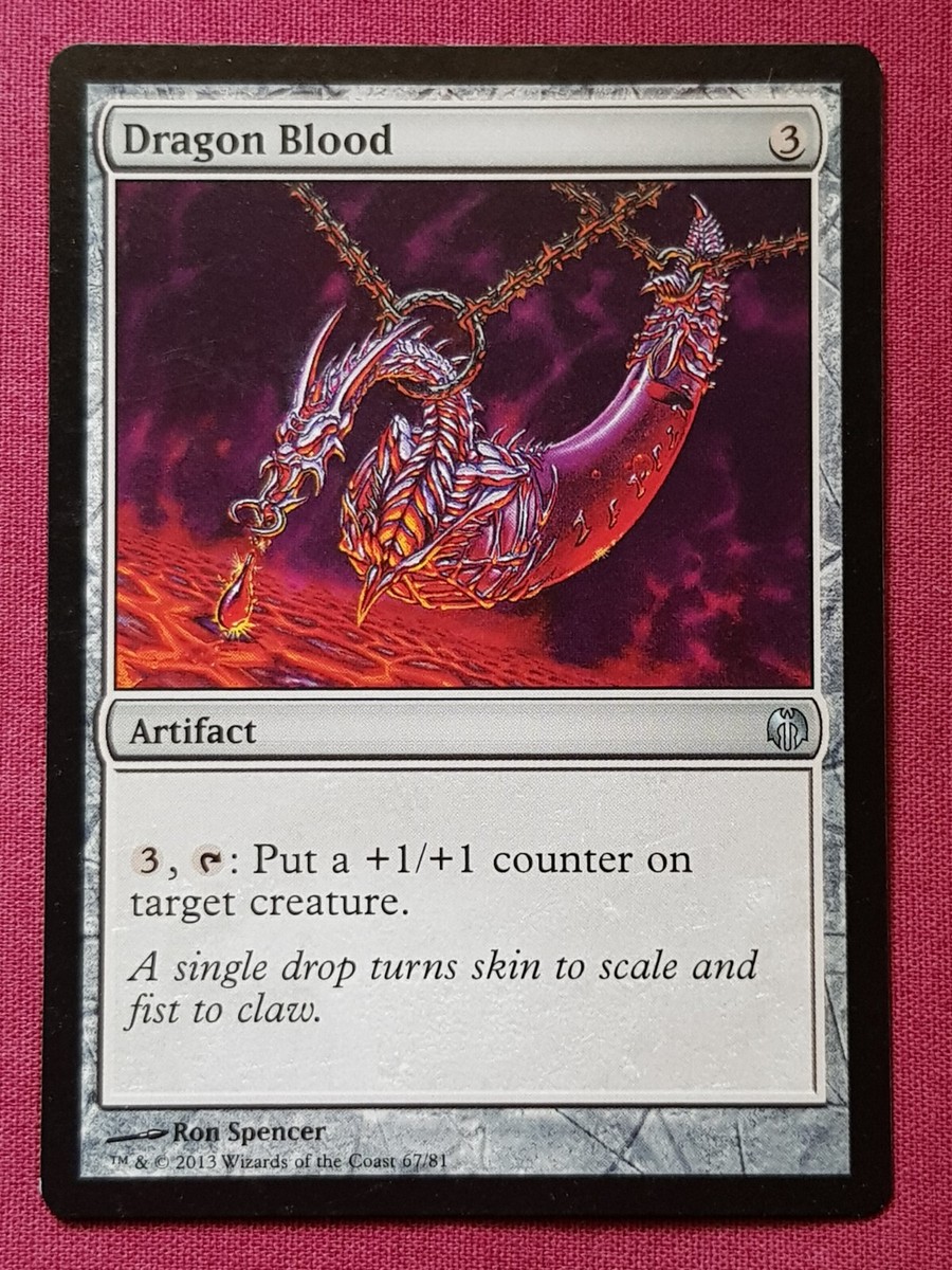 artifact deck yugioh master duel Magic The Gathering DUEL DECKS HEROES VS MONSTERS DRAGON BLOOD artifact  card MTG