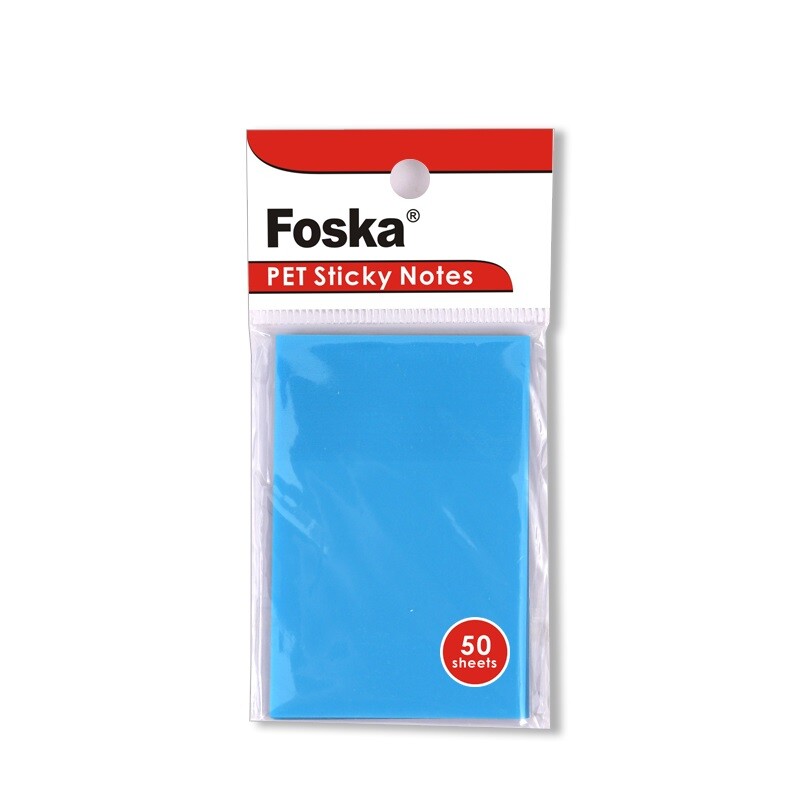 Pack of 50 Coloured Translucent Sticky Notes 75 x 50mm