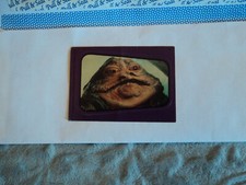 STAR WARS Topps Jabba The Hut TRADING CARD STICKER ™ & © 1983 Lucasfilm Ltd. LFL