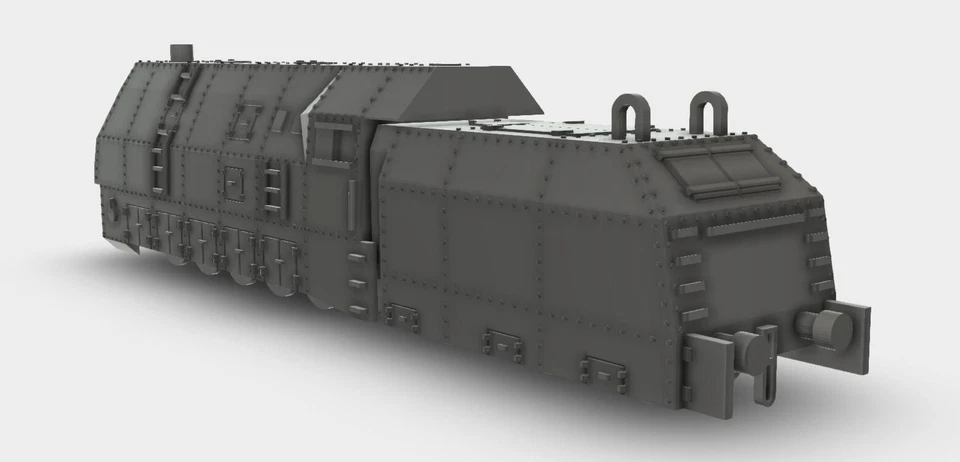 Panzerlok BR-57 WW2 Bausatz Kit 3D Druck 1:160 - 1:72 - Bild 3 von 4