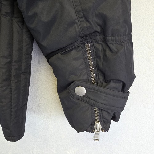 Old Navy Puffer Jacket Womens 2XL Black Faux Fur Collar Quilted Y2K Coat Boho - Picture 9 of 20