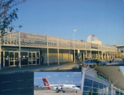 Canberra Airport Australia - Qantas Airlink BAe 146 - postcard
