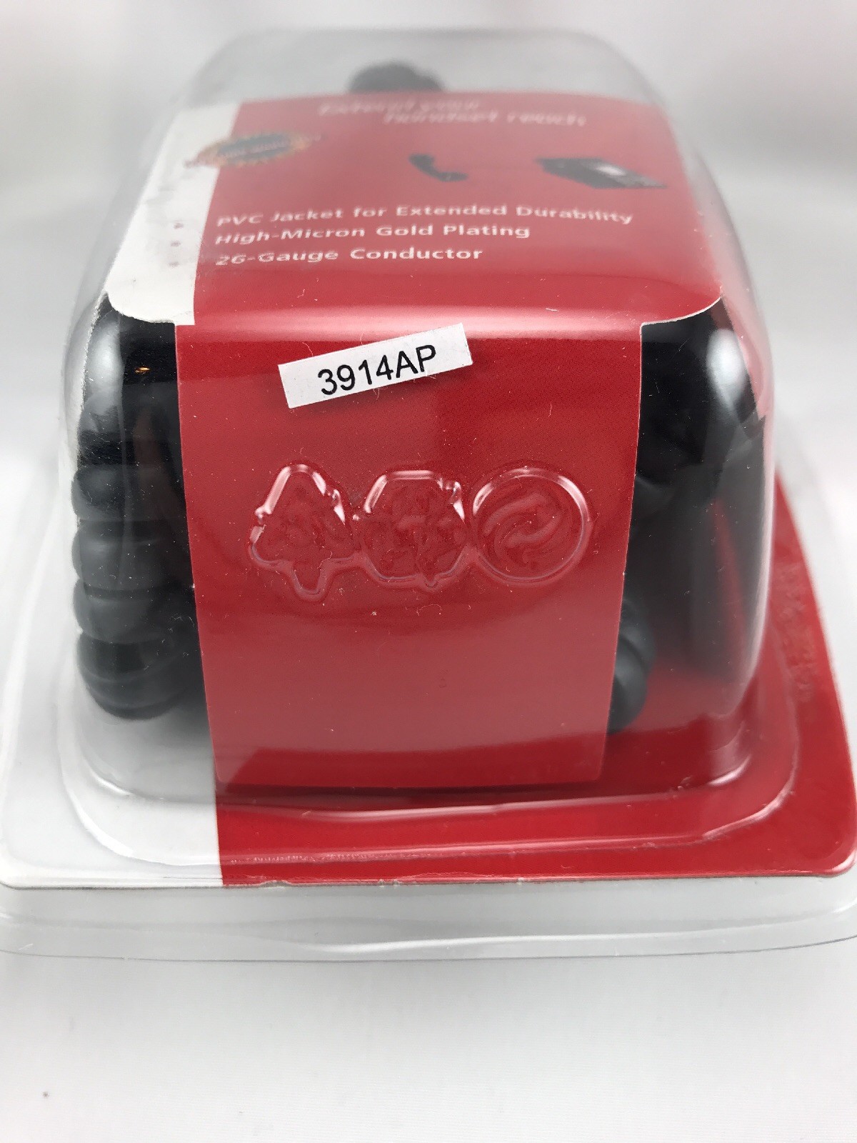 Belkin F8V101 25 Black Curly Coiled Phone Cable Handset Cord RJ11 Male