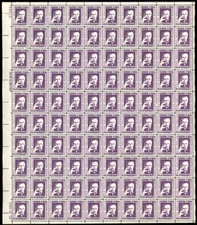 1294, $1 Eugene O'Neill Complete Fresh Sheet of 100 Stamps - Stuart Katz
