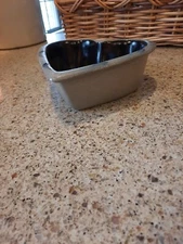 Large Vintage Rowe Pottery Heart Shaped Bowl With Handle 1998