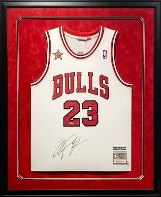 michael jordan framed jersey