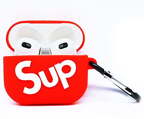 Custodia Decorativa per Airpods Box, Airpods Custodia in Silicone, (r8V)