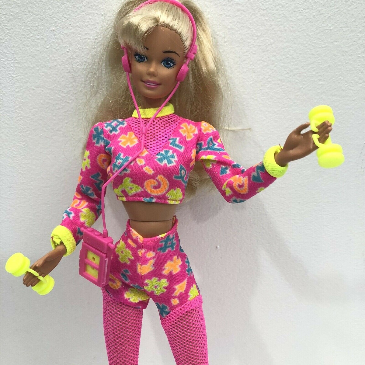 ヴィンテージBarbie 1989 Vintage Vinyl BARBIE Doll Case with vintage 80's